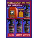 Fırçasız Cilalı Oto Yıkama Şampuanı +Hızlı Cila +Torpido Sütü +Lastik Parlatıcı +Jant Temizleyici
