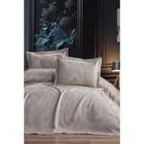 Firdevs 3 Parça Çift Kişilik Pike Takımı 240X260 Cappucino - Cappuccino
