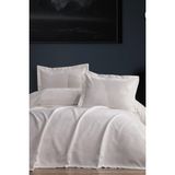 Firdevs 3 Parça Çift Kişilik Pike Takımı 240X260 Krem