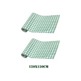 firdevsi hobi Tek Kullanımlık Masa Ve Aktivite Örtüsü 2rulo 20 Adet- 120x150 Cm -büyük Boy Yeşil Kareli