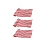 Firdevsi Hobi Tek Kullanımlık Masa ve Aktivite Örtüsü -3 Rulo - 30 ADET--100X120 cm Frd-Kırmızı Kareli