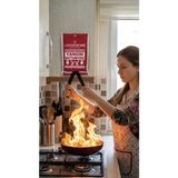 Fire-Stop: Yanmaz Cam Elyaf Yangın Battaniyesi ve Söndürme Örtüsü - 150X150 cm