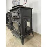 Fire Stove Frs-012Yk Yandan Kapaklı 4 Camlı Kuzineli Pik Döküm Soba