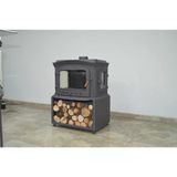 Fire Stove Frs-032Ykst Altara 3 Camlı Yandan Kapaklı Odun Hazneli Pik Döküm Şömine Soba