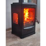 Fire Stove Frs-202Yk Lodi Yan Kapak 3 Camlı Yan Kapaklı (Füme) Döküm Soba