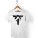 Fırefıles Logo Naughty Dog Look For The Lıght Erkek Tişört - Beyaz - Renkli - 2XL
