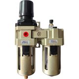 Firetech 1/2 Ikili Şartlandırıcı Seti - Filtre Regülatör Yağlayıcı - EC4010-04 - Pnömatik Hava Şartlandırıcısı Kare Tip 0.5-8.5 Bar