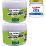 Fırfır Moda 2 Tane Çörek Otu Kremi 150 ml Büyük Boy Krem + Snow Kitten 50 ml Menthol Balm / Kas Diz Dirsek Sırt Bel Iskelet Agrilarina Masaj Seti - 1Paket