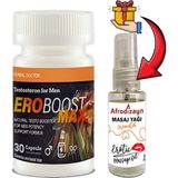Fırfır Moda Ero Boost Max:1 Adet Erkeklere Özel 30LU Performansdestekleme + Afrodizayn Masaj Yağı 30 ml