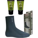 Fırfır Moda Ibni Sina Kuyruk Yağı Masaj Kremi 2 x 50 ml Su ve Isı Geçirmeyen Mest Çorap (S) - 1Paket