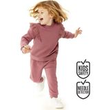 Fırfırlı Kız Çocuk Gül Kurusu Eşofman Takımı - 7 Yaş - Pembe