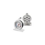Fırın Içi Termometre; 0-300°C, Çelik Gövde, Hassas Isı Kontrolü, Gri, Analog Gösterge, Gıda Teması Onaylı - 10 cm