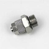 Fırıncı Depom 1/4" - 10 mm Sıkmalı Metal Düz Pnömatik Rakor - O-Ringli Yüksek Basınç ve Vibrasyon Dayanımlı Bağlantı Elemanı