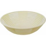 Fırıncı Market Bambu Tipi Mayalama Sepeti Yuvarlak 25X9 cm - Krem