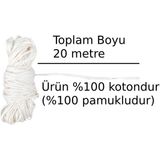 Fırında Et Tavuk Hindi Pişirme Ipi Sosiz Sucuk Yapım Ipliği Çok Amaçlı Mutfak Ip Boy Tek Parça 20 Metre