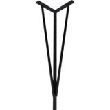 Firkete Metal Mil Masa Sehpa Ayağı Siyah 45 Cm - Masa Ayakları - 45 cm