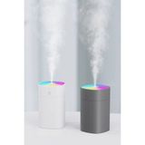 Fırsat 7 H2''oo Humidifier 400 ml Ultrasonik Hava - Oda- Araç Nemlendirici Buhar Makinesi Aroma Difüzörü - Beyaz