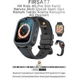 Fırsat 7 Hx Kids 4g Pro Sim Kartlı Harvox Akıllı Çocuk Saati Gps Konum Takibi Arama Konuşma 4g Btk Kayıtlı - Siyah
