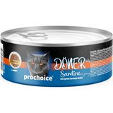 Fırsat Mağazam Prochoice Döner Sardine, Sos Içinde Sardalyalı Tam & Dengeli Yetişkin Kedi Maması 70 gr x 12 Adet - 0,01 gr