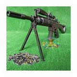 Fırsat Oyuncak Gerçek Görünümlü Lazerli Ayaklı Şarjörlü Boncuk Atan Sniper Keskin Oyuncak Tüfek - Siyah