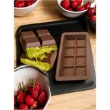 Fırsat Sende 8 Bölmeli Kaliteli Silikon Dubai Çikolatası Kalıbı Çikolata Kalıbı Bpa Free 15X10 cm Xl Boy - Çok Renkli