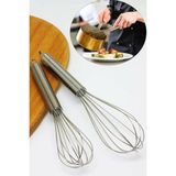 Fırsat Sende Çelik Lüx Şık 2'li Çırpıcı Set *21+25 cm Çırpıcı - Gümüş