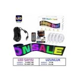 Fırsat7 16x192 Matrix Esnek Led Ekran Telefon Kontrollü Cama Yapışan Araba Ev Dükkan Ofis Bluetooth Tabela