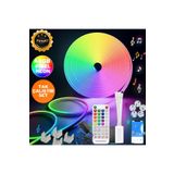 Fırsat7 5m 16 Renk 4 Fonksiyonlu Kesilebilir Esnek Şerit Neon Rgb Led - Sese Ve Müziğe Duyarlı Kumandalı