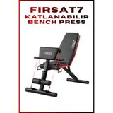 Fırsat7 Profesyonel Bench Press Katlanabilir Ayarlanabilir Sırt Açılı Mekik ve Ağırlık Egzersiz Spor Sehpası