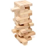 firsatgeldi 54 Parça Denge Zeka Ve Strateji Oyunu Jenga Doğal Ahşap Büyük Boy
