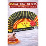 Fırsatkolik 648 Adet Siyah Tel Toka Saç Tokası – Dayanıklı Metal Profesyonel Saç Teli Toka Seti