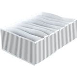 Fırsatkolik 8 Bölmeli Xl Pratik Bölmeli Çekmece Düzenleyici Organizer(Iç Çamaşırı Kravat Çorap Düzenleyici) - 00-Siyah - Beyaz