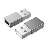 Fırsatkolik Ally MH-301 USB To Type-C Dişi Çevirici Dönüştürücü ADAPTÖR-(5775) - Gri
