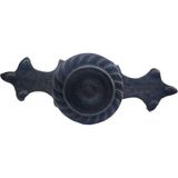 Fırsatkolik Antika Tarz Dekoratif Pirinç Çizgili Düğme - 35X100 Mm, Büyük, Oksit - 00 Siyah - Beyaz