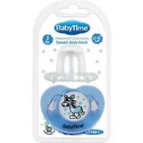 Fırsatkolik Babytime Silikon Damaklı Koruyucu Kapaklı Akide Gövdeli Emzik N.1 BT140-1 - Renkli - Standart