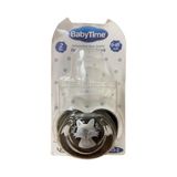 Fırsatkolik Babytime Silikon Damaklı Koruyucu Kapaklı Siyah Gövdeli Emzik N.2 BT153-2 - Renkli - Standart