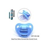 Fırsatkolik Babytime Silikon Damaklı Mat Gövdeli Emzik N.3 BT118-3 - Renkli - Standart