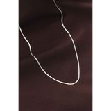 Fırsatkolik Çelik Gümüş Renk 60 cm Ince Italyan Zincir Kolye - 109Gümüş
