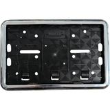 Fırsatkolik Çerçeveli Motorsiklet Plakalık Plaka Altlığı Krom Nikelajlı 26X17CM 1 Adet - 00 Siyah - Beyaz