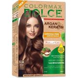 Fırsatkolik Dolce Argan/keratin Doğal Set Boya No: 5.34 Çikolata Kahve - beyaz