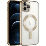 Fırsatkolik iPhone 13 Pro Kılıf Kross Magneticsafe Kapak - Gold - 00 Siyah - Beyaz