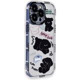 Fırsatkolik iPhone 15 Pro Max Kılıf Reflexion Desenli Kapak - Desen 5 - 00 Siyah - Beyaz