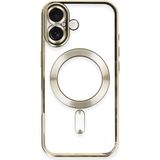 Fırsatkolik iPhone 16 Kılıf Kross Magneticsafe Kapak - Gold - 00 Siyah - Beyaz