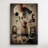 Fırsatkolik Karışık Rüyalar Soyut Kanvas Tablo 20X30 cm - 00 Siyah - Beyaz