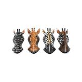 Fırsatkolik Mey Ithalat® Ahşap Duvara Asmalı 20 cm Zebra Maske - 0 - Siyah