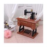 Fırsatkolik Mey Ithalat® Dikiş Makinesi Görünümlü Müzik Kutusu - 00 Siyah - Beyaz