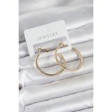 Fırsatkolik Mey Ithalat® Gold Renk Pirinç Köşeli Kenar Halka 32 mm Kadın Küpe - 0 - Siyah