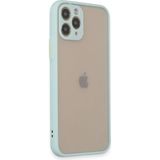 Fırsatkolik Mey Ithalat® iPhone 11 Pro Kılıf Montreal Silikon Kapak - Turkuaz - 00 Siyah - Beyaz
