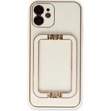 Fırsatkolik Mey Ithalat® iPhone 12 Kılıf Coco Elit Kapak - Beyaz - 00 Siyah - Beyaz