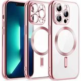 Fırsatkolik Mey Ithalat® iPhone 12 Pro Kılıf Kross Magneticsafe Kapak - Rose - 00 Siyah - Beyaz